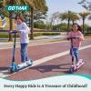 imageGotrax GKS Lumios Electric Scooter for Kids 612 ThumbButton Control 150W Motor and 6quot LED Front Wheel Kick Scooter Up to 625 Miles and 75mph UL Certified Kids Electric ScooterBlue