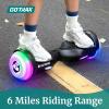 imageGotrax Hoverboard with 65quot LED Wheels ampamp Headlight Max 45 Miles Range 62mph Power by Dual Brushless Motor UL2272 Certified and 504Wh6552Wh Battery Self Balancing Scooters for 44176lbs Kids6miles Speaker Pink