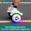 imageGotrax Hoverboard with 65quot LED Wheels ampamp Headlight Max 45 Miles Range 62mph Power by Dual Brushless Motor UL2272 Certified and 504Wh6552Wh Battery Self Balancing Scooters for 44176lbs Kids6miles Speaker Pink