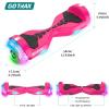 imageGotrax Hoverboard with 65quot LED Wheels ampamp Headlight Max 45 Miles Range 62mph Power by Dual Brushless Motor UL2272 Certified and 504Wh6552Wh Battery Self Balancing Scooters for 44176lbs Kids6miles Speaker Pink
