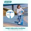 imageGotrax K03 Kick Scooter for Kids 5quot LED RGB Lighted Wheels 46 Lbs Lightweight and OneClick Detachable Design Height Adjustable Handlebars AntiSlip Deck and Max Load 110 Lbs for BoyampampGirl Age 3Blue