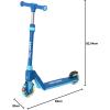 imageGotrax K03 Kick Scooter for Kids 5quot LED RGB Lighted Wheels 46 Lbs Lightweight and OneClick Detachable Design Height Adjustable Handlebars AntiSlip Deck and Max Load 110 Lbs for BoyampampGirl Age 3Blue
