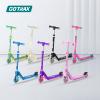 imageGotrax K03 Kick Scooter for Kids 5quot LED RGB Lighted Wheels 46 Lbs Lightweight and OneClick Detachable Design Height Adjustable Handlebars AntiSlip Deck and Max Load 110 Lbs for BoyampampGirl Age 3Blue