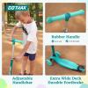 imageGotrax KS1 Kids Kick Scooter LED Lighted Wheels and 3 Adjustable Height Handlebars LeantoSteer ampamp Widen AntiSlip Deck 3 Wheel Scooter for Boys ampamp Girls Ages 28 and up to 110 LbsGreen
