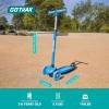 imageGotrax KS1 Kids Kick Scooter LED Lighted Wheels and 3 Adjustable Height Handlebars LeantoSteer ampamp Widen AntiSlip Deck 3 Wheel Scooter for Boys ampamp Girls Ages 28 and up to 110 LbsSky Blue