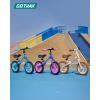 imageGotrax KS12 Balance Bike for 25 12quot Toddlers Push Bike with LED Light Adjustable Soft Seat ampamp Handlebar FlatFree Tires ampamp Easy Assembly Kids Bicycle Lightweight ampamp No Pedal Gift for Boys GirlsPurple