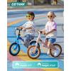 imageGotrax KS12 Balance Bike for 25 12quot Toddlers Push Bike with LED Light Adjustable Soft Seat ampamp Handlebar FlatFree Tires ampamp Easy Assembly Kids Bicycle Lightweight ampamp No Pedal Gift for Boys GirlsBlue