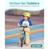 imageGotrax KS12 Balance Bike for 25 12quot Toddlers Push Bike with LED Light Adjustable Soft Seat ampamp Handlebar FlatFree Tires ampamp Easy Assembly Kids Bicycle Lightweight ampamp No Pedal Gift for Boys GirlsPurple