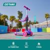 imageGotrax KS3 Pro Folding Kick Scooter for Kids One Key Removable Seat ampamp 3 Extra Wide PU LightUp Wheels and AntiSlip Deck Adjustable Height Handlebar and LeantoSteer Scooter for Children Aged 28Purple
