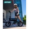 imageGotrax Nano 14quot Electric Bike Max Range 25MilesPedalAssistampampMax Speed 155Mph 350W Folding EBike with Removable Battery Adjustable Seat ampamp Dual Mudguards Commuter Electric Bicycle for Ages 1314 350w White