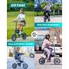 imageGotrax Nano 14quot Electric Bike Max Range 25MilesPedalAssistampampMax Speed 155Mph 350W Folding EBike with Removable Battery Adjustable Seat ampamp Dual Mudguards Commuter Electric Bicycle for Ages 1314 350w White