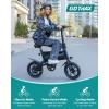 imageGotrax Nano 14quot Electric Bike Max Range 25MilesPedalAssistampampMax Speed 155Mph 350W Folding EBike with Removable Battery Adjustable Seat ampamp Dual Mudguards Commuter Electric Bicycle for Ages 1314 350w White