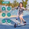 imageGotrax Nebula Electric Scooter for Kid with Music Speaker Colorful Pedal Light and Adjustable Height Power by 150W Motor Up to 94 Mph ampamp 10 Miles Range Foldable E Scooter for Kid Ages 612
