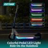 imageGotrax Nebula Electric Scooter for Kid with Music Speaker Colorful Pedal Light and Adjustable Height Power by 150W Motor Up to 94 Mph ampamp 10 Miles Range Foldable E Scooter for Kid Ages 612