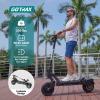 imageGotrax Odyssey Electric Scooter Dual Motors 650W Up to 38MPH Speed 45 Miles Range with Dual Suspensions Electronic Locks 11quot Heavy Duty Vacuum OffRoad Tire Foldable EScooter for Adults