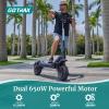 imageGotrax Odyssey Electric Scooter Dual Motors 650W Up to 38MPH Speed 45 Miles Range with Dual Suspensions Electronic Locks 11quot Heavy Duty Vacuum OffRoad Tire Foldable EScooter for Adults