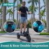 imageGotrax Odyssey Electric Scooter Dual Motors 650W Up to 38MPH Speed 45 Miles Range with Dual Suspensions Electronic Locks 11quot Heavy Duty Vacuum OffRoad Tire Foldable EScooter for Adults