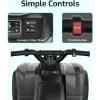 imageGotrax RT1 Ride on Toys for Toddlers 153 Safe 12V Leadacid Battery up to 80 Minutes ForwardReverse 2 Gears Max 15MPH Speedampamp8quot Big Tire Electric Vehicle ATV Car Best Gift for Age153 Boy GirlBlack