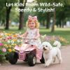 imageGotrax RT1 Ride on Toys for Toddlers 153 Safe 12V Leadacid Battery up to 80 Minutes ForwardReverse 2 Gears Max 15MPH Speedampamp8quot Big Tire Electric Vehicle ATV Car Best Gift for Age153 Boy GirlBlack