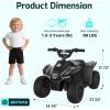 imageGotrax RT1 Ride on Toys for Toddlers 153 Safe 12V Leadacid Battery up to 80 Minutes ForwardReverse 2 Gears Max 15MPH Speedampamp8quot Big Tire Electric Vehicle ATV Car Best Gift for Age153 Boy GirlBlack