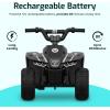 imageGotrax RT1 Ride on Toys for Toddlers 153 Safe 12V Leadacid Battery up to 80 Minutes ForwardReverse 2 Gears Max 15MPH Speedampamp8quot Big Tire Electric Vehicle ATV Car Best Gift for Age153 Boy GirlBlack