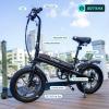 imageGotrax S3 Electric Bike 16x30 Fat Tire Electric Bicycle Adults 750W Peak Motor Max Range 25 Miles Up to 20 Mph Removable Battery Adjustable Seat Folding Electric Bike for AdultsTeens 13S3 Black 500w