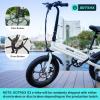 imageGotrax S3 Electric Bike 16x30 Fat Tire Electric Bicycle Adults 750W Peak Motor Max Range 25 Miles Up to 20 Mph Removable Battery Adjustable Seat Folding Electric Bike for AdultsTeens 13S3 White 500w