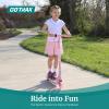 imageGotrax Scout Pro Electric Scooter for Kids Max 3 Mile Range 6 Mph Speed by 80W Motor and Thumb Throttle 5quot Solid Wheels with Flash Wheel ampamp Deck Lights Max 110 Lbs Load for Boy ampamp Girl Ages 47Purple