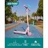 imageGotrax Scout Pro Electric Scooter for Kids Max 3 Mile Range 6 Mph Speed by 80W Motor and Thumb Throttle 5quot Solid Wheels with Flash Wheel ampamp Deck Lights Max 110 Lbs Load for Boy ampamp Girl Ages 47Black