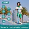 imageGotrax Scout Pro Electric Scooter for Kids Max 3 Mile Range 6 Mph Speed by 80W Motor and Thumb Throttle 5quot Solid Wheels with Flash Wheel ampamp Deck Lights Max 110 Lbs Load for Boy ampamp Girl Ages 47Blue