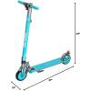 imageGotrax Vibe Electric Kick Scooter 65quot Foldable Commuting Scooter for Kids 815 12 MPH ampamp 7 Miles Range E Kick Scooters for Kids Teens Boys and Girls Teal