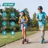imageGotrax Vibe Electric Kick Scooter 65quot Foldable Commuting Scooter for Kids 815 12 MPH ampamp 7 Miles Range E Kick Scooters for Kids Teens Boys and Girls Teal