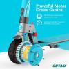imageGotrax Vibe Electric Kick Scooter 65quot Foldable Commuting Scooter for Kids 815 12 MPH ampamp 7 Miles Range E Kick Scooters for Kids Teens Boys and Girls Teal