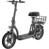 imageGotrax Adult Electric Scooter with Seat Max 1925miles Range 15520mph Power by 350W500W Motor AllTerrain Tire ampamp Wider Deck ampamp Soft Cushioning Seat with Carry Basket14 350W 19Miles Black