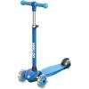 imageGotrax KS1 Kids Kick Scooter LED Lighted Wheels and 3 Adjustable Height Handlebars LeantoSteer ampamp Widen AntiSlip Deck 3 Wheel Scooter for Boys ampamp Girls Ages 28 and up to 110 LbsSky Blue