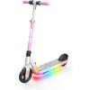 imageGotrax Nebula Electric Scooter for Kid with Music Speaker Colorful Pedal Light and Adjustable Height Power by 150W Motor Up to 94 Mph ampamp 10 Miles Range Foldable E Scooter for Kid Ages 612