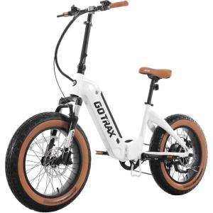 imageGotrax F5 Folding Electric Bike with 48V 136Ah Battery 113KMPedalAssist1ampamp 32kmh Power by 500W 7Speed ampamp Front Suspension for Fat Tire EBike