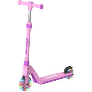 imageGotrax K03 Kick Scooter for Kids 5quot LED RGB Lighted Wheels 46 Lbs Lightweight and OneClick Detachable Design Height Adjustable Handlebars AntiSlip Deck and Max Load 110 Lbs for BoyampampGirl Age 3Pink