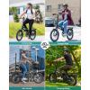 imageGotrax 20quot Folding Electric Bike with 40Miles Pedalassist1 by 48V Battery 20Mph Power by Peak 500W Adult Electric Bicycle with 5 PedalAssist Levelsampamp LCD Display Suitable for Commuting20 40miles R1 Black