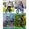 imageGotrax 20quot Folding Electric Bike with 40Miles Pedalassist1 by 48V Battery 20Mph Power by Peak 500W Adult Electric Bicycle with 5 PedalAssist Levelsampamp LCD Display Suitable for Commuting20 40miles R1 White