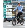 imageGotrax 20quot Folding Electric Bike with 40Miles Pedalassist1 by 48V Battery 20Mph Power by Peak 500W Adult Electric Bicycle with 5 PedalAssist Levelsampamp LCD Display Suitable for Commuting20 40miles R1 Black