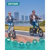 imageGotrax 20quot Folding Electric Bike with 40Miles Pedalassist1 by 48V Battery 20Mph Power by Peak 500W Adult Electric Bicycle with 5 PedalAssist Levelsampamp LCD Display Suitable for Commuting20 40miles R1 White