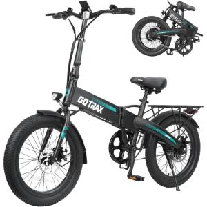 imageGotrax 20quot Folding Electric Bike with 40Miles Pedalassist1 by 48V Battery 20Mph Power by Peak 500W Adult Electric Bicycle with 5 PedalAssist Levelsampamp LCD Display Suitable for Commuting20 40miles R1 Black