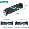 imageGotrax MARS MAX Hoverboard with 65quot Wheels ampamp Music Speaker 6 Miles Range ampamp Top 62mph by Dual 250W Motor Speed ampamp Battery LED Display UL2272 Certified Self Balancing Scooters for KidsBlack200W  6552Wh  Black