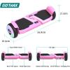 imageGotrax MARS MAX Hoverboard with 65quot Wheels ampamp Music Speaker 6 Miles Range ampamp Top 62mph by Dual 250W Motor Speed ampamp Battery LED Display UL2272 Certified Self Balancing Scooters for KidsBlack200W  6552Wh  Pink