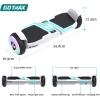 imageGotrax MARS MAX Hoverboard with 65quot Wheels ampamp Music Speaker 6 Miles Range ampamp Top 62mph by Dual 250W Motor Speed ampamp Battery LED Display UL2272 Certified Self Balancing Scooters for KidsBlack200W  6552Wh  White