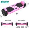 imageGotrax MARS MAX Hoverboard with 65quot Wheels ampamp Music Speaker 6 Miles Range ampamp Top 62mph by Dual 250W Motor Speed ampamp Battery LED Display UL2272 Certified Self Balancing Scooters for KidsBlack250W  936Wh  Pink