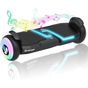 imageGotrax MARS MAX Hoverboard with 65quot Wheels ampamp Music Speaker 6 Miles Range ampamp Top 62mph by Dual 250W Motor Speed ampamp Battery LED Display UL2272 Certified Self Balancing Scooters for KidsBlack200W  6552Wh  Black