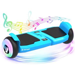 imageGotrax MARS MAX Hoverboard with 65quot Wheels ampamp Music Speaker 6 Miles Range ampamp Top 62mph by Dual 250W Motor Speed ampamp Battery LED Display UL2272 Certified Self Balancing Scooters for KidsBlack200W  6552Wh  Blue