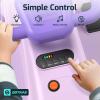 imageGotrax WG1 Electric Wiggle Car for Kids 12V Big Battery up to 120Min Playtime Music Speaker ampampRear Flash Wheels Battery Display ampamp Easy Assembly wPedal Throttle Crazy Cart Gift for Ages 3 132LbsPurple